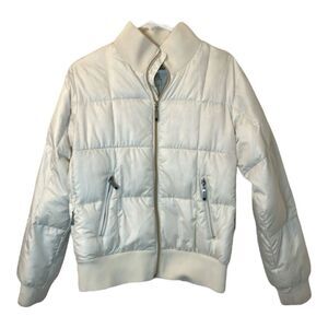 Bonfire snowboarding company woman’s white puffer jacket | size M